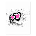 Exploding Hearts Emo Alternative Grunge Rock Punk Post Card