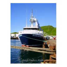 Explorador pacífico, pescando el barco rastreador  tarjeta postal