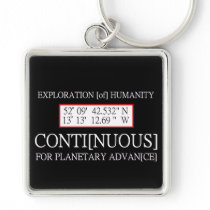 Exploration [of] Humanity Rendlesham Binary Code Keychain