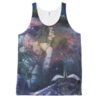 Explore the Beauty of Space All-Over Print Tank Top