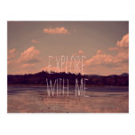 Explore with Me Postcard postcards