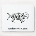 Explorer Fish Mousepad mousepad