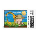 Explorer on Jungle Safari Birthday Party Postage