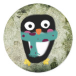 Exploring Antarctica Galápagos penguin prehistoric Round Stickers