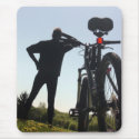 Exploring on a Bike 1 Mousepad