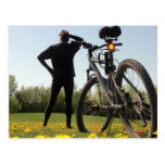 Exploring on a Bike 2 Postcard