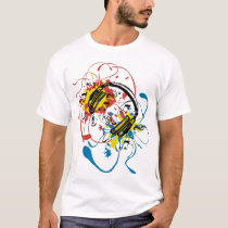 hiphop, pop, illustration, graphics, art, headphones, music, cute, colorful, collage, street, pretty, designe, hip-hop, house-music, techno, hip hop, house music, rock, music genres, Shirt with custom graphic design