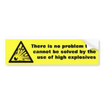 Explosive Bumper Stickers