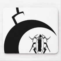 Explosive Cockroach (Black Bomb) Mousepad