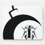 Explosive Cockroach (Black Bomb) Mousepad