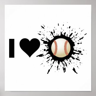 Explosive I Love Baseball print