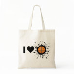 Explosive I Love Basketball Tote Bag