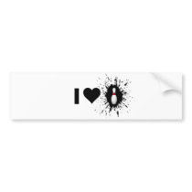 Explosive I Love Bowling 2 Bumper Sticker