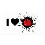 Explosive I Love Boxing Business Card Template