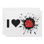 Explosive I Love Boxing invitations