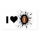 Explosive I Love Football Business Card Template