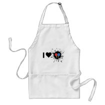 Explosive I Love Ping pong Apron