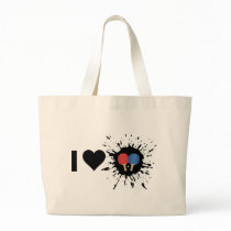 Explosive I Love Ping pong Bags