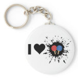 Explosive I Love Ping pong Key Chain