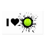 Explosive I Love Tennis Business Cards