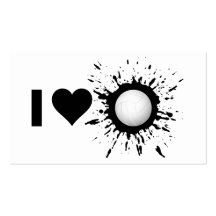 Explosive I Love Volleyball 1 Business Card