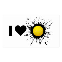 Explosive I Love Volleyball 2 Business Card Templates
