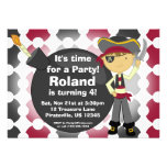 Explosive Pirate Boy Birthday Party Invitation