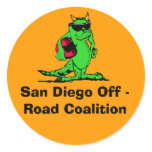 expo_liz, San Diego Off - Road Coalition Round Sticker