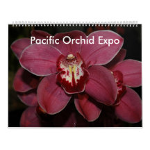 Expo pacífica de la orquídea calendarios
