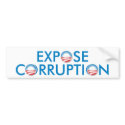 Expose Obama Corruption bumper stickers