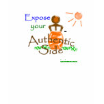 Expose your Authentic Side w/ sun, 1-sided v2 T Shirts