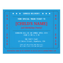 Express Train Ticket Invitation invitations