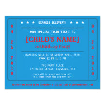 Express Train Ticket Invitation