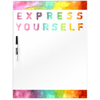 Express Yourself - Painterly Large Dry-Erase Whiteboards