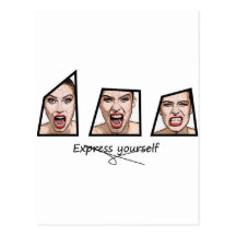 Express yourself postcards
