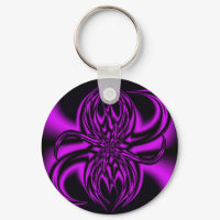 Express Yourself - Purple Swish keychain