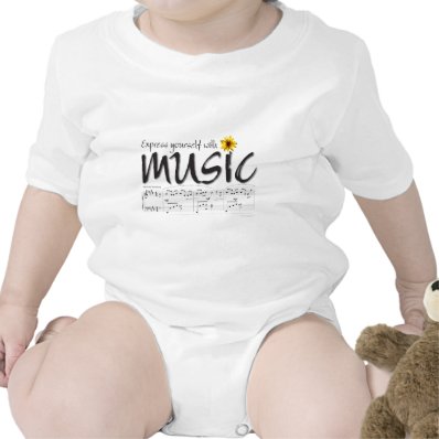 Express Yourself with Music Infant Baby Bodysuits