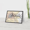 Express Yourself With Music Notecard card