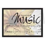 Express Yourself With Music Notecard