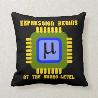 Expression Begins At The Micro-Level Microprocess Pillow
