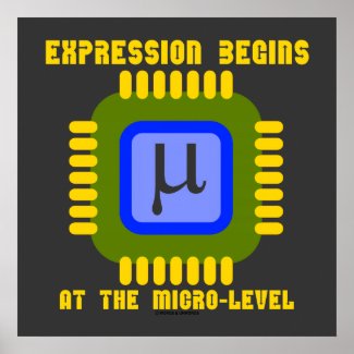 Expression Begins At The Micro-Level Microprocess Poster