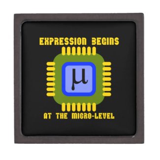 Expression Begins At The Micro-Level Microprocess Premium Keepsake Boxes