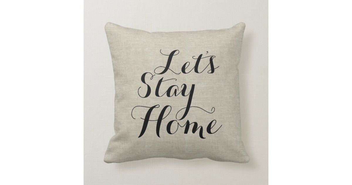 Expression Rustic Linen Look Throw Pillow Zazzle