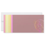 Expressive floral art wedding gift custom rack cards