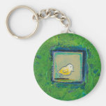 Expressive little birds - still learning - fun art key chains