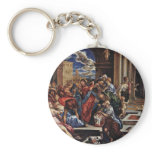 Expulsion Of Merchants From The Temple By Greco El keychains