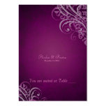Exquisite Baroque Pink Scroll Placecardn Business Card Template