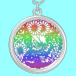 Exquisite "Butterfly & Flowers #2" Necklace necklaces