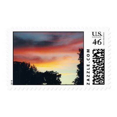 Exquisite Sunset - postage stamps