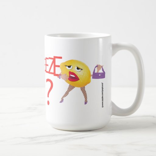 'exsqueeze me?' funny lemon humorous Mug